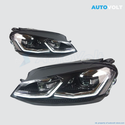 Phares Avant Bi-LED pour Volkswagen Golf 7 RETROFIT